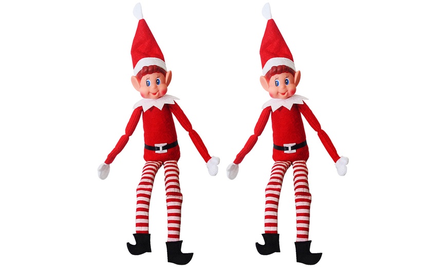 Image 2: Plush Christmas Toy Elves