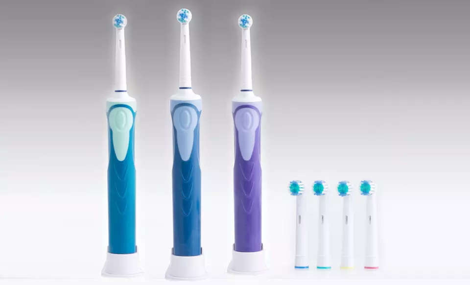 Professional Sonic-Spin Toothbrush with 4 Extra Heads. Multiple Colors Available. - Primary Image