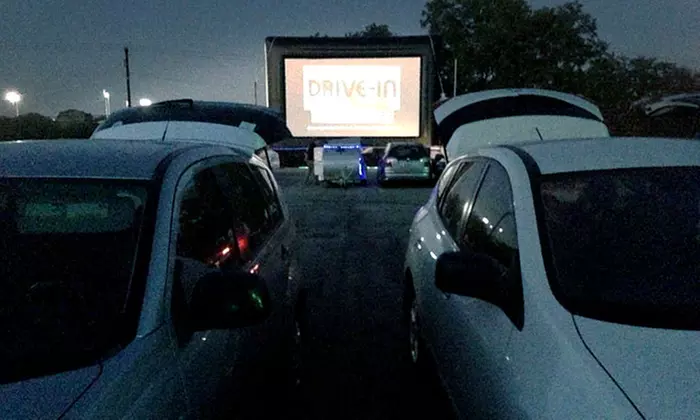 Outdoor Movie and Popcorn for Two or Double Feature for Two or Four at Blue Starlite Mini Urban Drive-In (Up to 58% Off) - Primary Image