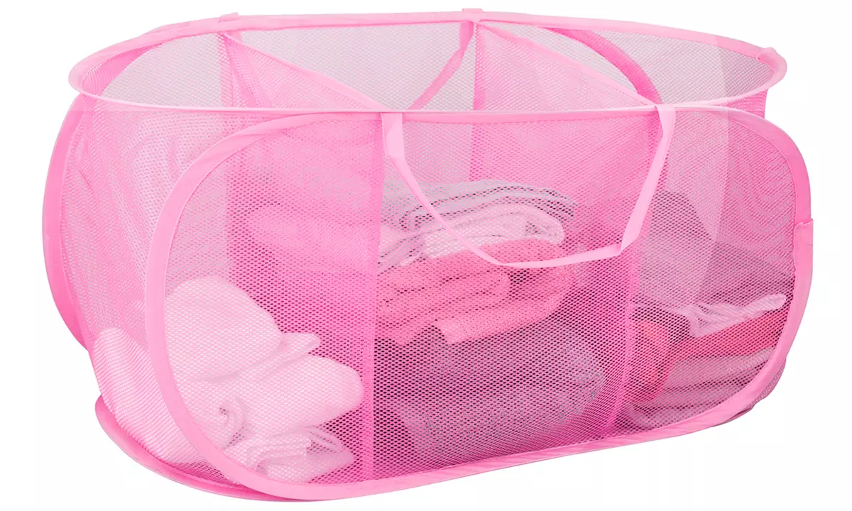 Sunbeam 3-Compartment Mesh Laundry Sorter with Handles - Second Medium