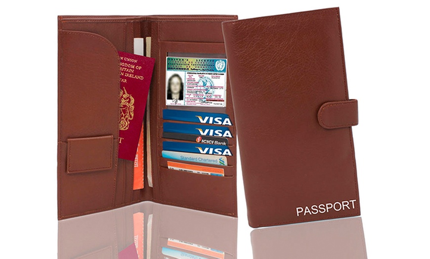 Image 3: Passport and Travel Document Holder