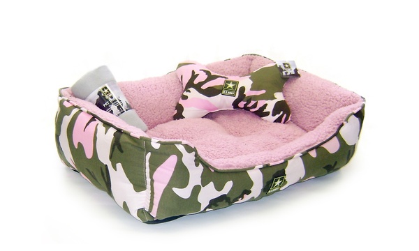 Pink camo hot sale dog bed