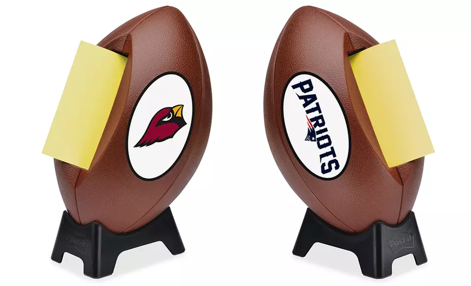 Post-it Pop-Up Note Licensed NFL Team Football-Shaped Dispenser - Primary Image