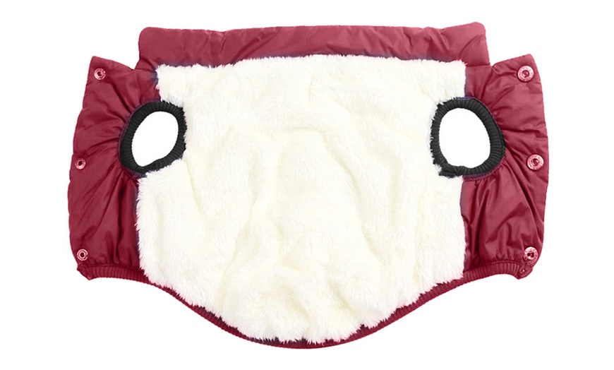 Image 5: Warm Lined Dog Coat Winter Jacket