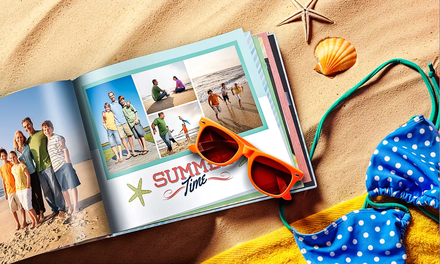 One 8"x8", 8"x11", or 12"x12" Custom Hardcover Photo Book from York Photo (Up to 71% Off)   - Primary Image