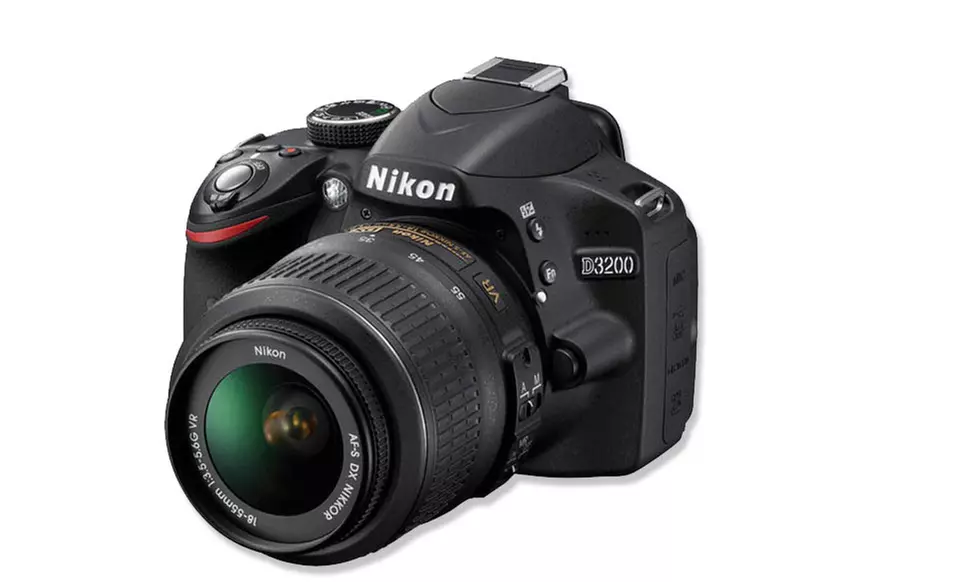 Nikon D3200 24.4MP CMOS Digital SLR Camera with 18mm–55mm VR Lens (﻿Refurbished). Free Returns.  - Primary Image