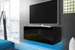 Mueble de televisor Lana de 100, 140 o 200 cm de largo y luz LED - Second Medium