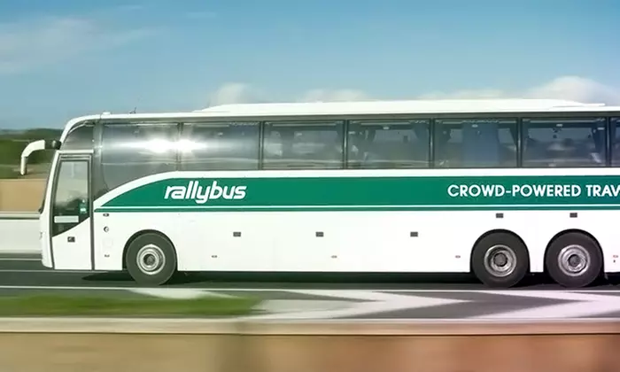 $75 for Round-Trip Transportation for Two to Any Event from Rally Bus ($140 value) - Primary Image