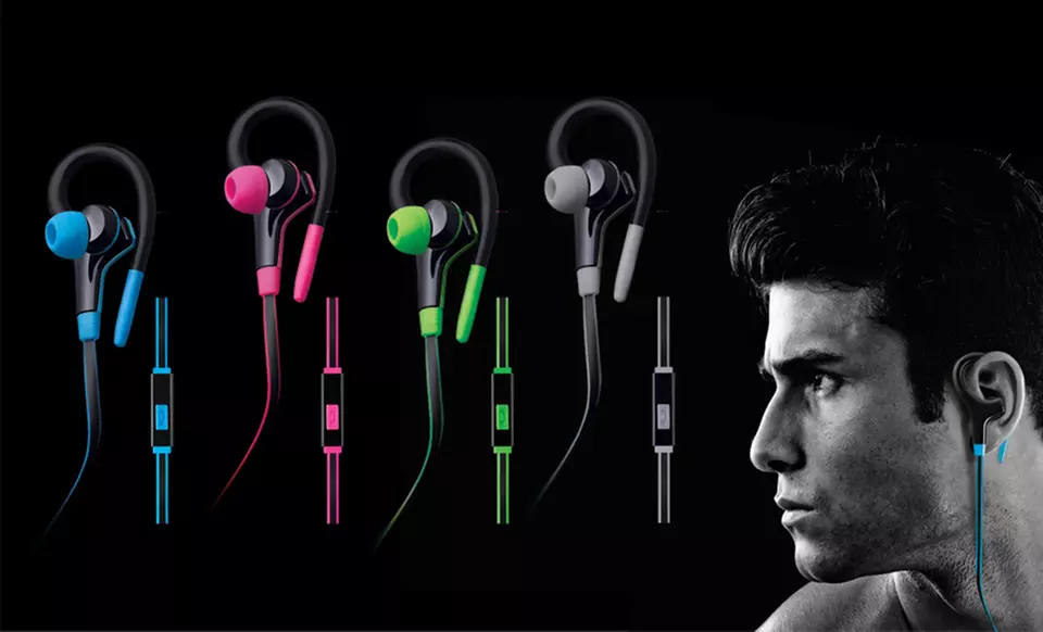 Merkury Innovations Sport Earbuds with Mic and Inline Controls. Multiple Colors Available. Free Returns. - Primary Image