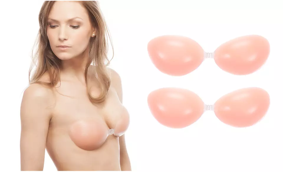 FreshLook Strapless Backless Adhesive 100% Silicone Bra 2-Pack - Primary Image