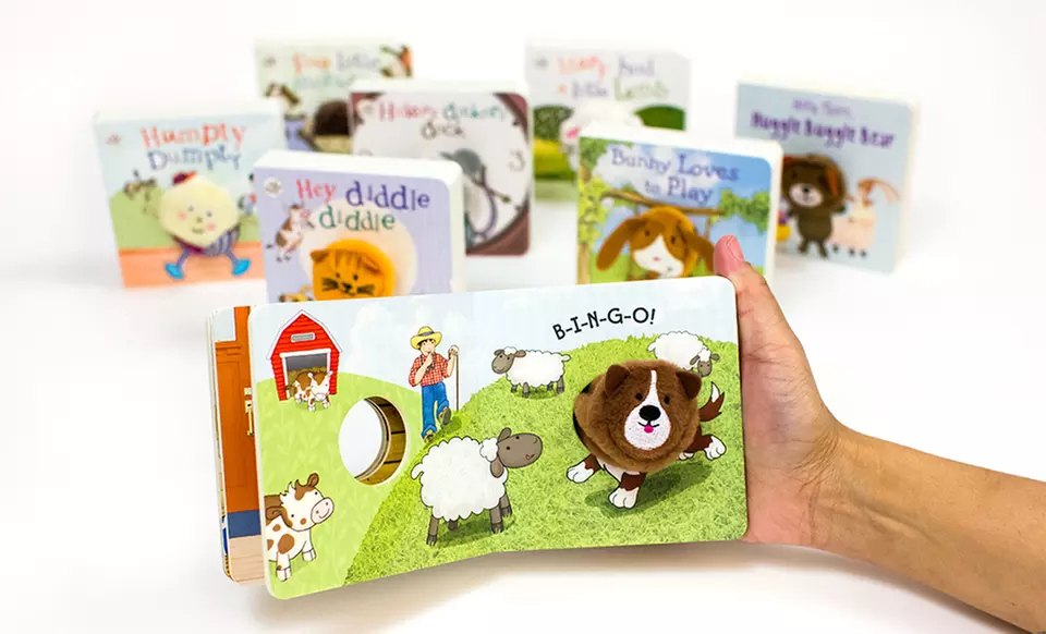 Set of 7 Finger Puppet Board Books - Second Medium