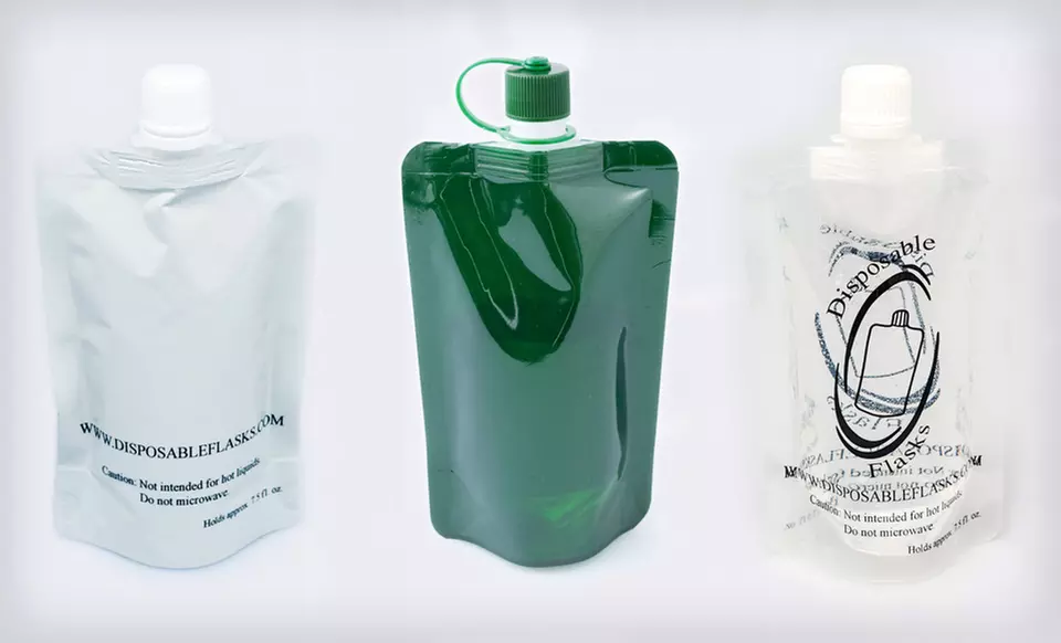 $8.99 for a Six-Pack of Disposable Flasks ($17.94 List Price). Free Returns. - Second Medium