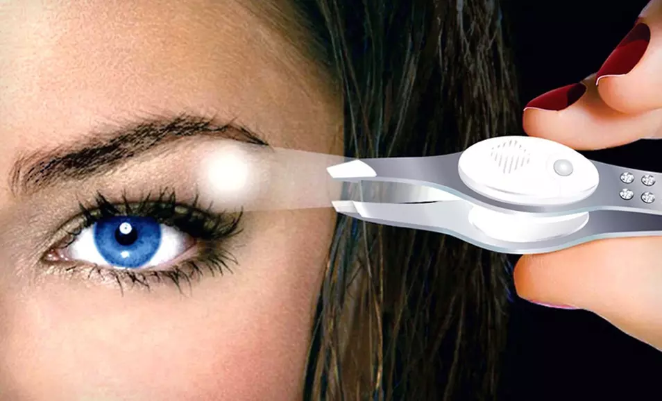 $9.99 for One Pair of TrendTweeze LED-Lighted Stainless-Steel Tweezers and Case ($33 List Price). 4 Colors Available. - Primary Image