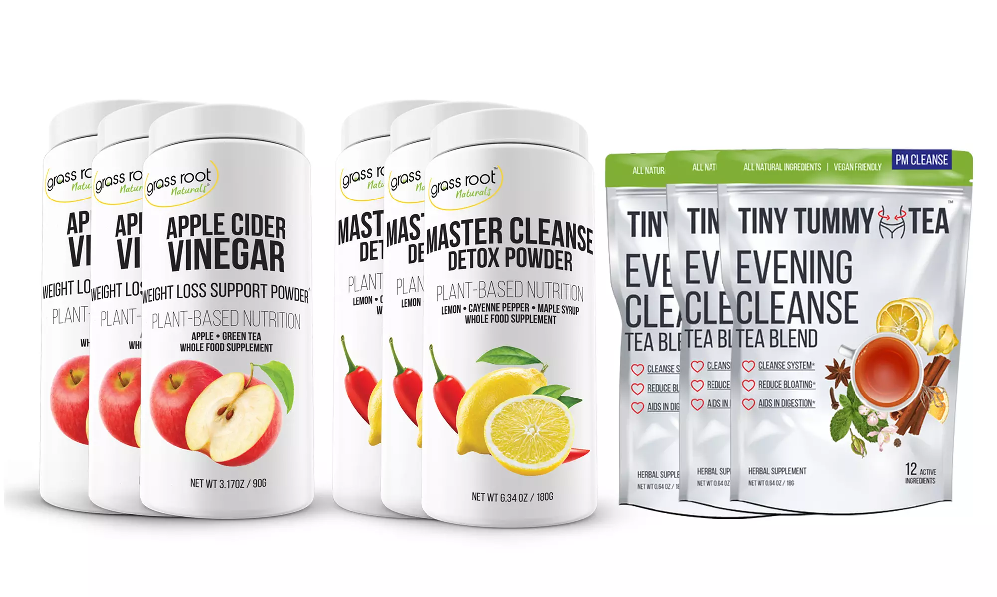 Master Cleanse, Cider Vinegar & Evening Cleanse Tea (1-, 2-, or 3-Pk.) - Second Medium