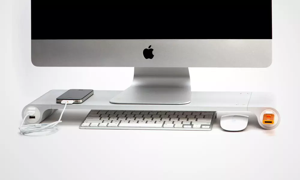 Space Bar Desk Organizer With Six Port USB Hub for £49.98 With Free Delivery (42% Off) - Primary Image