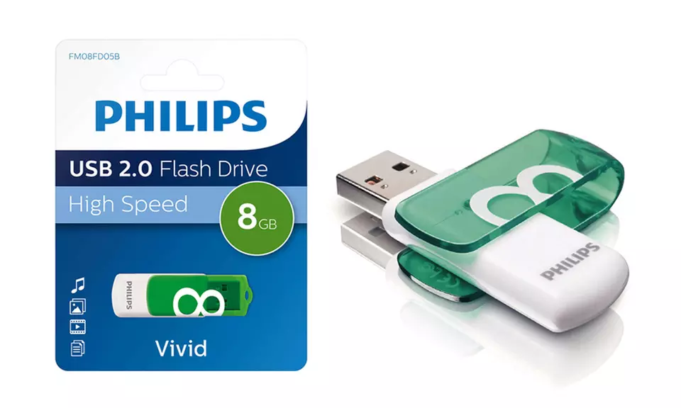 Clé USB Philips 2.0 de 8gb, 16gb, 32gb ou 64gb - Second Medium