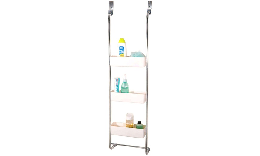 Image 2: Three-Tier Hanging Shower Caddy