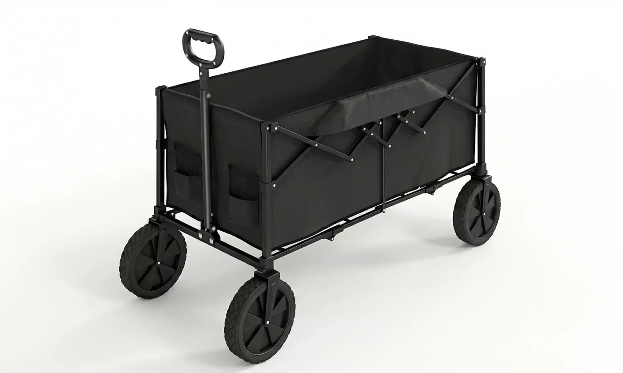 Outsunny Heavy-Duty Folding Wagon Cart