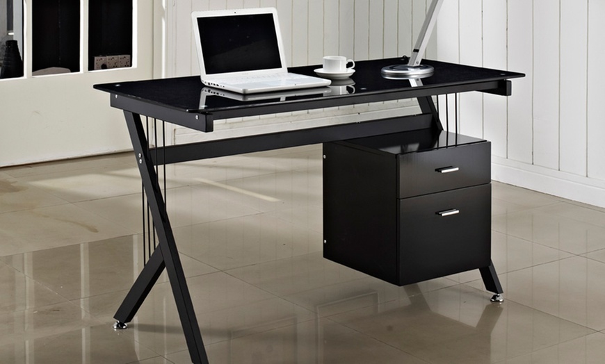 Image 2: Glass Top Desks, Four Designs