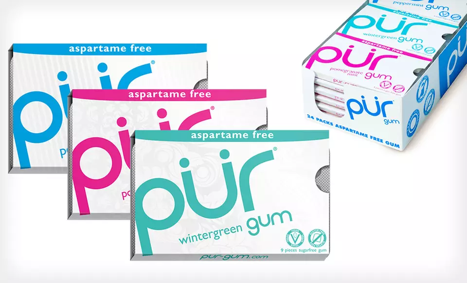 Pur Gum 24-Pack. Multiple Flavors Available. - Primary Image
