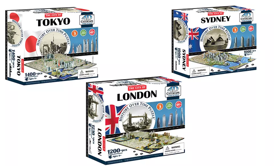 $24.99 for a 4D Cityscape Map Puzzle ($39.99 List Price). Multiple Maps Available. Free Shipping and Returns. - Second Medium