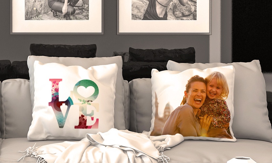 Image 1: Personalised Photo Cushion