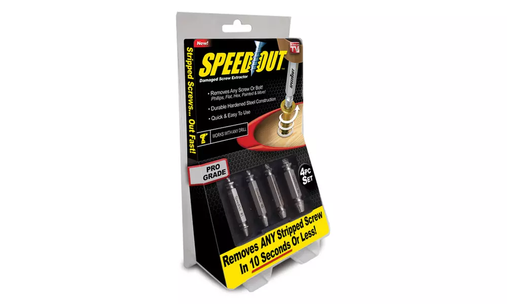 SpeedOut Pro Damaged Screw Extractor (4-Piece) - Second Medium