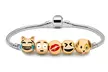 Bracelet Emoji Friends Forever avec 3, 5 ou 10 breloques - Second Medium