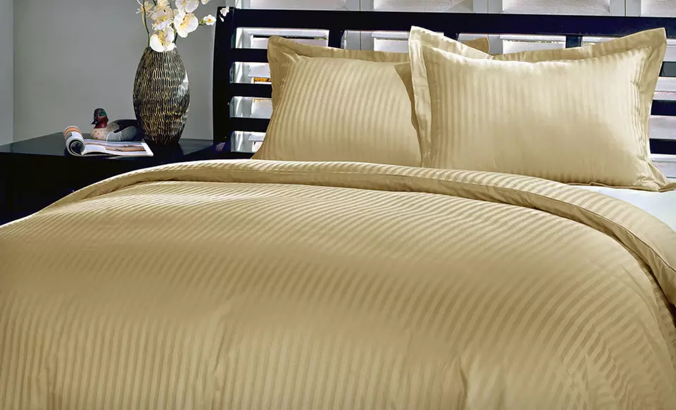 $39 for a Cotton Stripe Duvet Cover and Sham Set ($89.99 List Price). Eight Colors Available. Free Shipping and Returns. - Primary Image