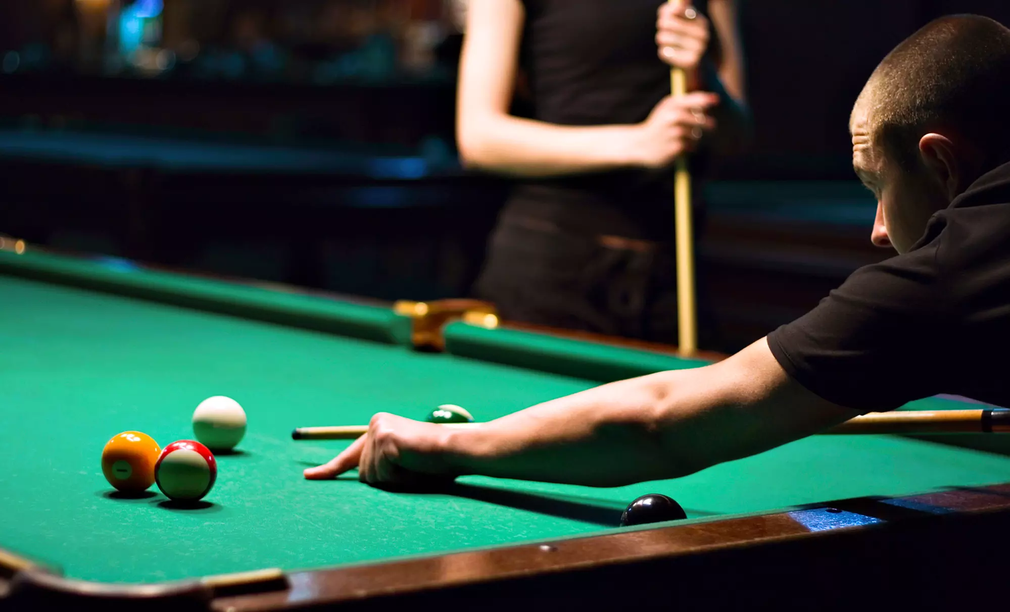 One or Three Private or Small Group Billiards Lessons at Play Great Pool (Up to 62% Off) - Primary Image