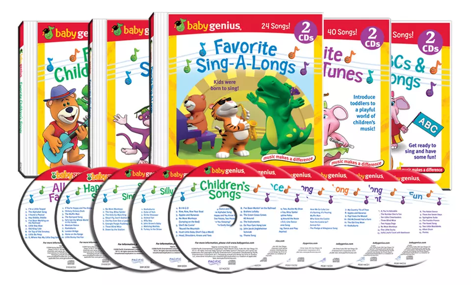 Baby Genius Children's Sing Along 10-CD Set. Free Returns. - Primary Image