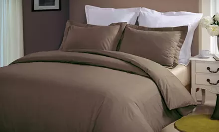 $29 for a 100% Cotton Duvet-Cover Set in Twin, Queen, or King ($79.99 List Price). Eight Colors Available. - Second Medium