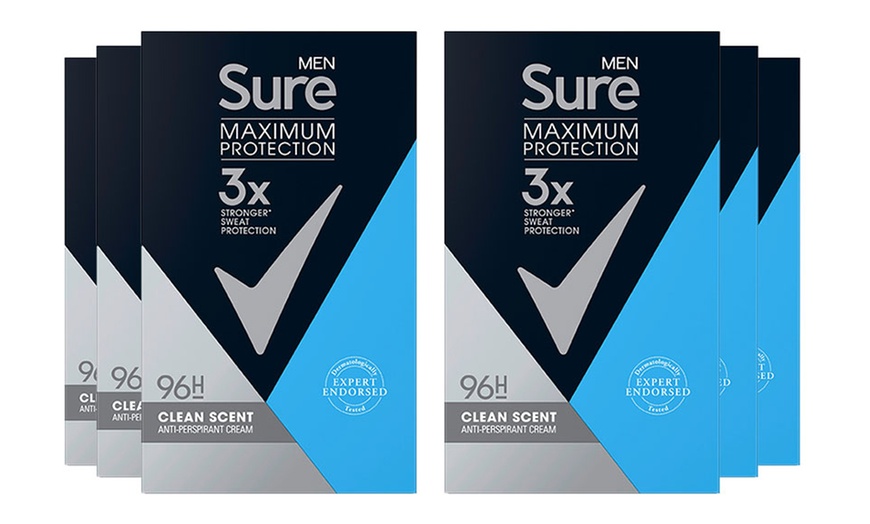 Image 2: Upto 10 packs of Sure Men Clean Scent Deodorant Cream 45ml