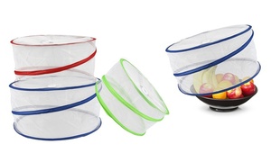 Three Collapsible Pop-Up Food Covers