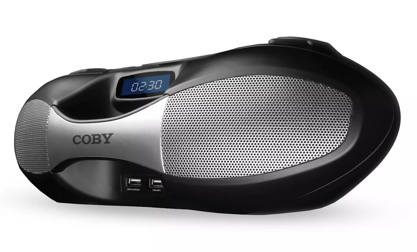 Coby Bluetooth CD Boom Box with AM/FM Radio and Dual USB Ports - Primary Image