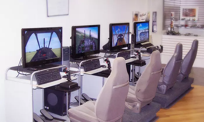 60 Minutes on a Flight Simulator for Two or Four or Party Package at The Wright Stuff (Up to 53% Off) - Primary Image
