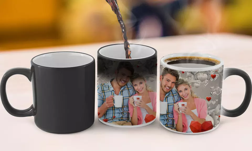 1, 2, or 3 Personalized Photo Mugs - Primary Image
