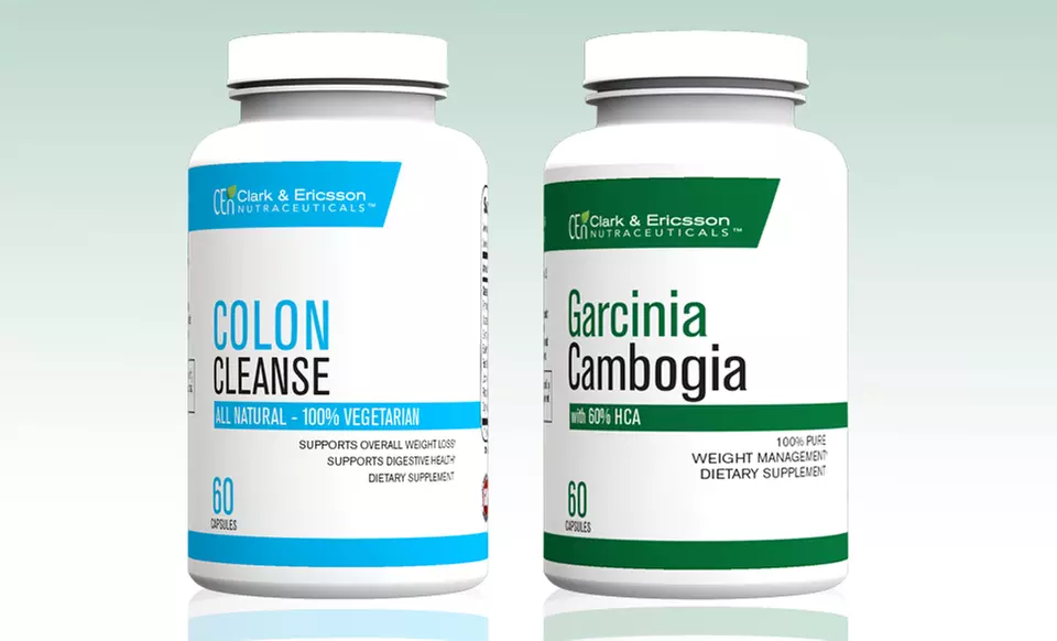 Clark & Ericsson Garcinia-Cambogia and Colon-Cleanse Supplements from $7.99–$12.99 - Primary Image