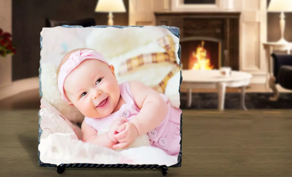 8"x6" or 12"x12" Custom Stone Slate Photo Prints from PrinterPix - Primary Image