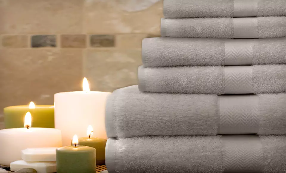 $22 for a Luxury Egyptian-Cotton Dobby Towel Set ($80 List Price). Three Colors Available. Free Shipping. - Primary Image