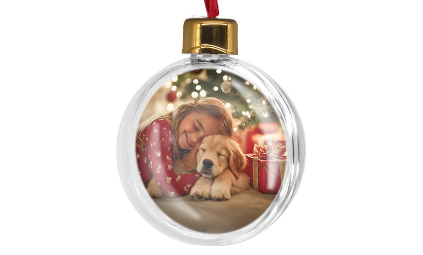 Image 8: Personalized Photo Christmas Ornaments - Up to 32% Off