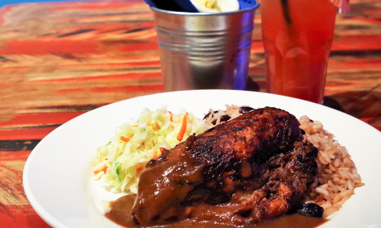 Jerk Platter for Two or Four with Beer or Wine at The Reef (Up to 43% Off) - Primary Image