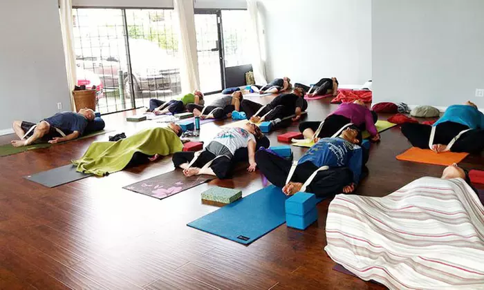 Three Yoga Classes or One Month of Unlimited Yoga at Vayusha Yoga (Up to 70% Off) - Primary Image