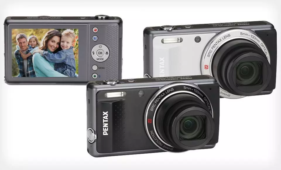 $139 for a Pentax Optio Digital Camera with 20X Optical Zoom in Black or White ($249.95 List Price). Free Shipping. - Primary Image