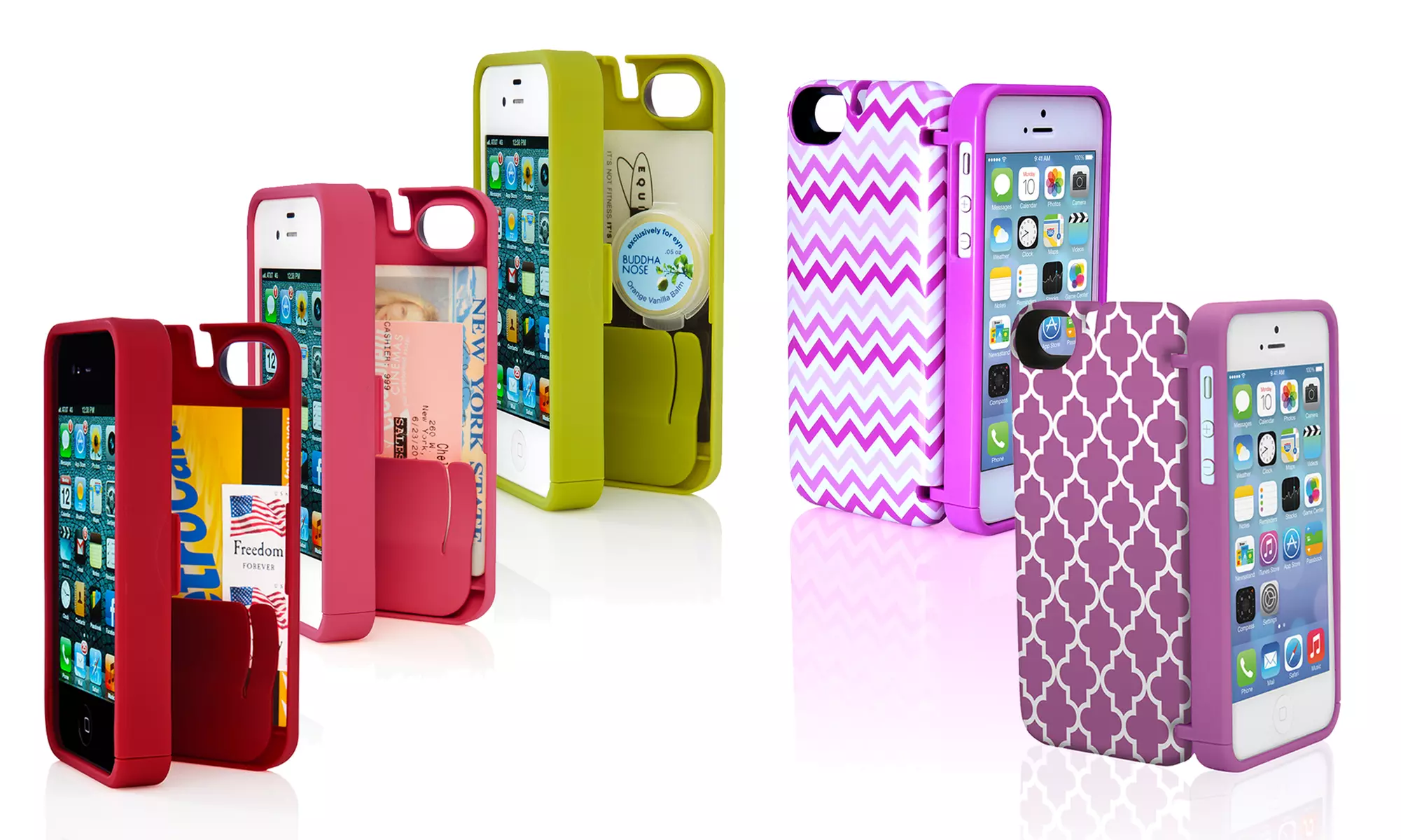 EYN Hidden Storage Smartphone Cases for iPhone or Samsung - Primary Image