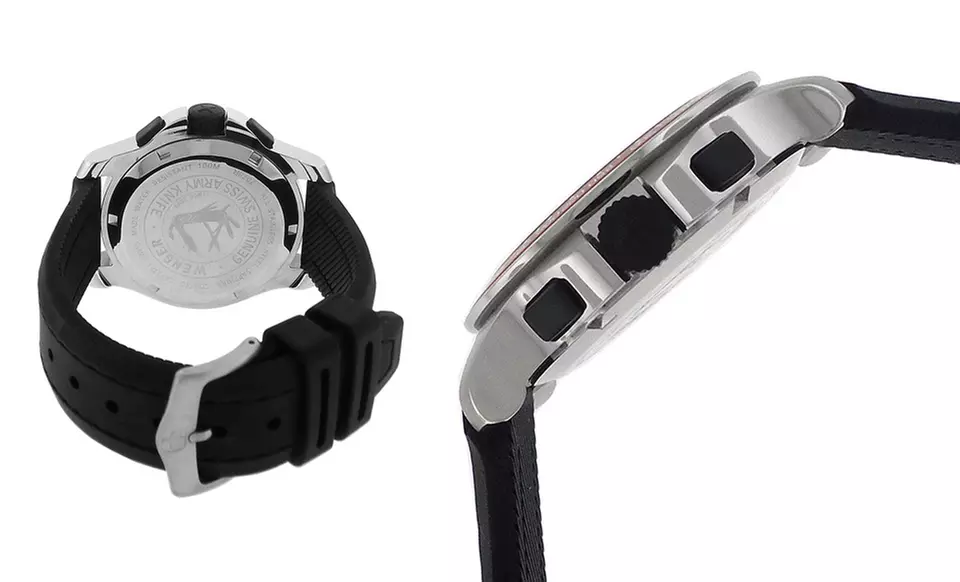 $149.99 for a Wenger Men's Battalion Watch in Black/Red ($375 List Price). Free Shipping and Returns. - Second Medium