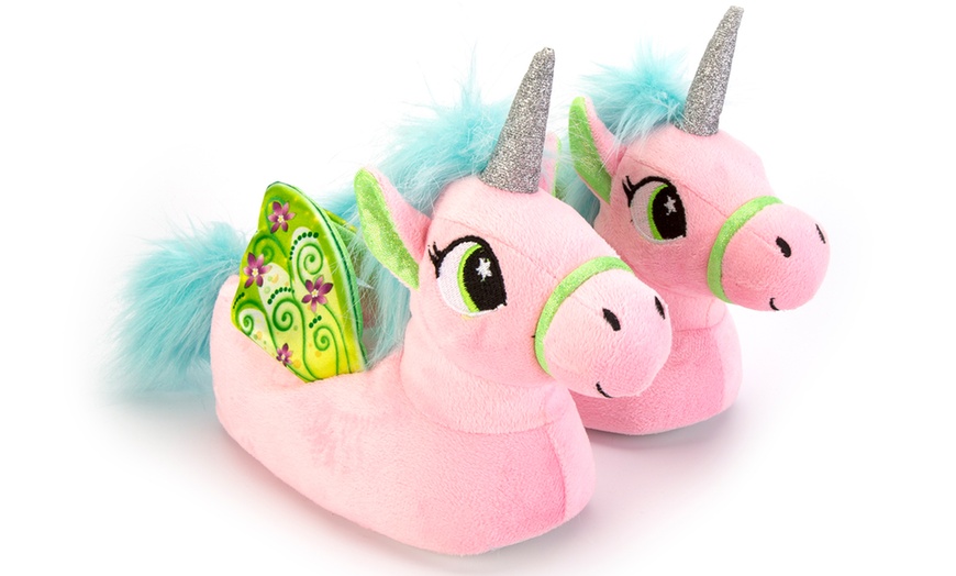 Image 4: Kids' Unicorn Slippers