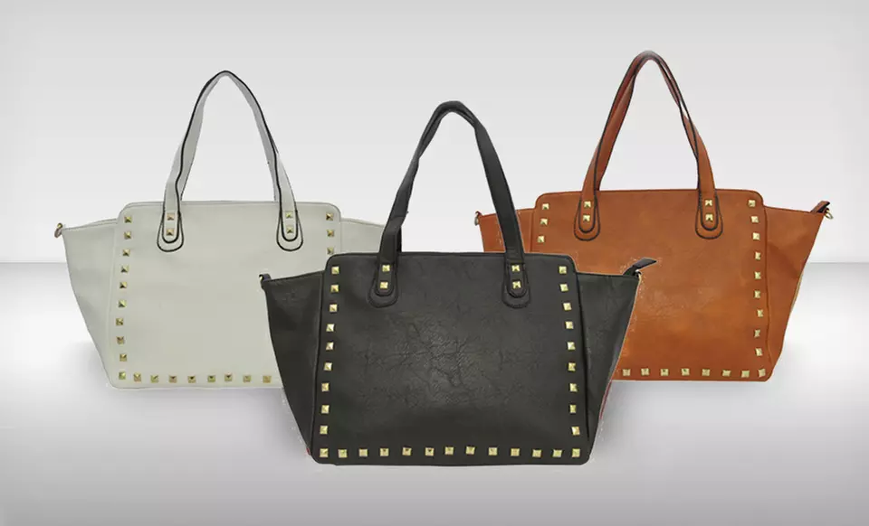 Yoki Studded Handbags. Multiple Colors Available.  - Primary Image