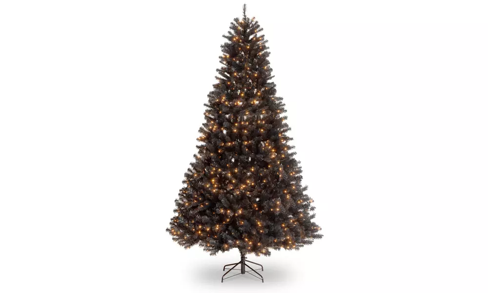 Black Spruce Halloween Artificial Tree with Lights - Second Medium