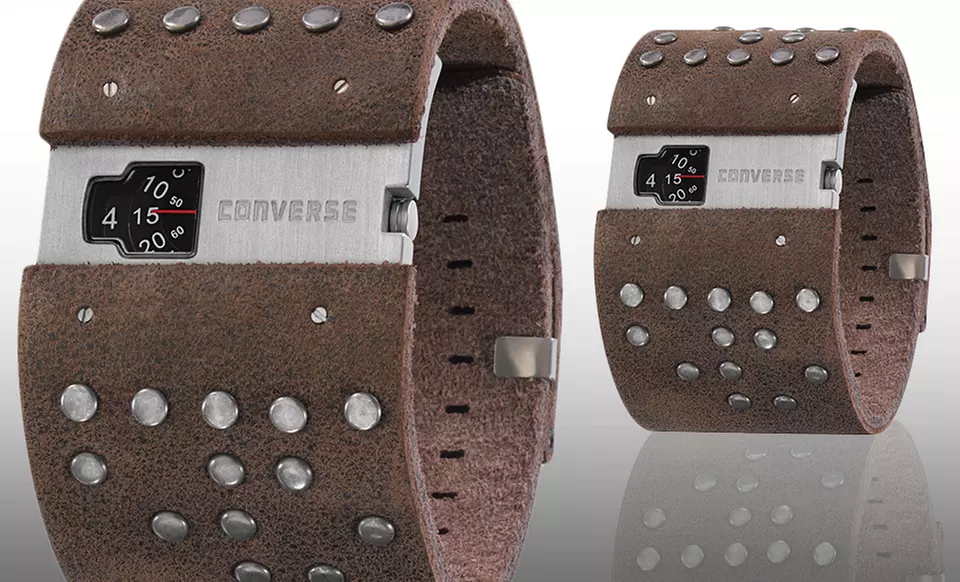 $49.99 for Converse Leather Cuff Watches ($124.99 List Price). Multiple Colors Available. Free Shipping and Returns. - Second Medium
